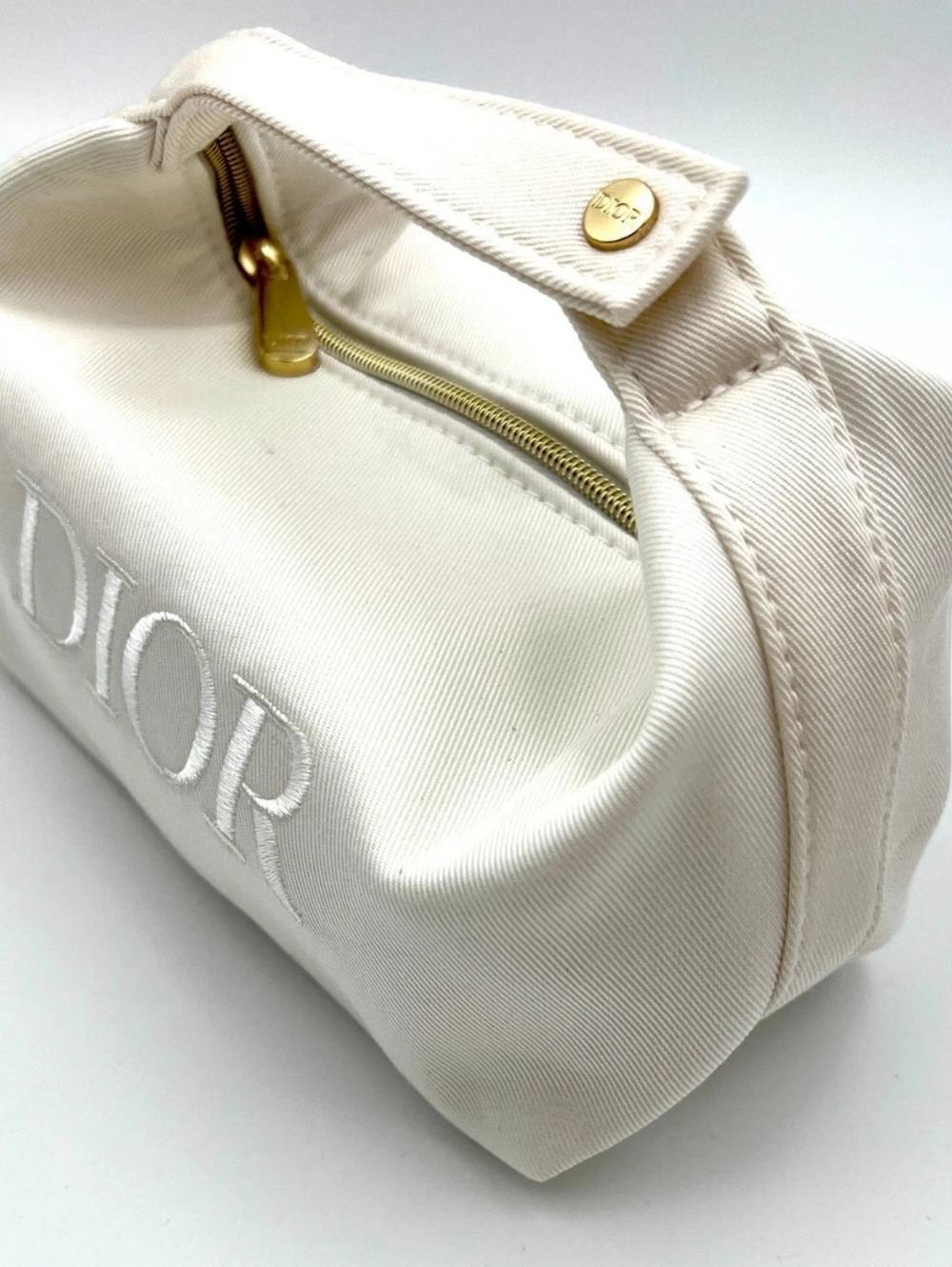 Christian Dior Cosmetic Makeup Wrist Bag Pouch With Top Handle New in Box - Picture 4 of 7